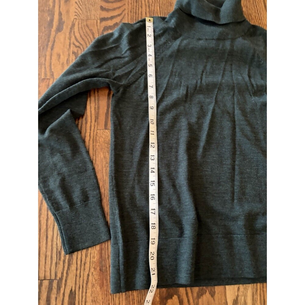 Pendleton 100% Merino Wool Turtleneck Sweater Green Women's Sz Small Classic - Picture 9 of 10